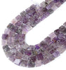 Natural Chevron Amethyst Gemstone Cube 11-13MM 14MM Loose Beads 15.5 inch Full Strand (D422)