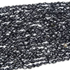 Natural Black Tourmaline Gemstone 8-10MM Pebble Nugget Loose Beads (D468)