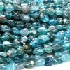Natural Aqua Blue Apatite Gemstone 8-10MM Pebble Nugget Loose Beads (D468)
