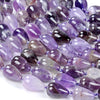 Natural Chevron Amethyst Gemstone 11X15MM Teardrop Loose Beads (D426)