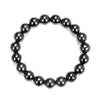 Natural Black Iron Sugilite Gemstone Round Bracelet 8MM 10MM 7.5 inch Strand (S27)