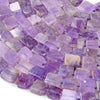Natural Chevron Amethyst Gemstone 10-12MM Cube Loose Beads 15.5 inch Full Strand (80017648-D422)