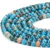 Natural Blue Apatite Gemstone Grade AA Round 3MM Loose Beads 15 inch Full Strand (80018450-P101)