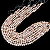 Natural Baroque Freshwater Peach Pearl Gemstone Pebble Nugget 8-9MM Loose Beads (S30)