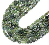 Natural Canadian Nephrite Jade Gemstone 8-10MM Pebble Nugget Loose Beads (D468)