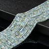 Natural Aquamarine Gemstone Grade AA 3X2MM Micro Faceted Rondelle Loose Beads 15 inch Full Strand (80018136-P90)