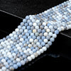 Natural Angelite Gemstone Grade AA 5-6MM Micro Faceted Round Loose Beads 15 inch Full Strand (80018227-P97)