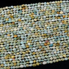 Natural Blue Brown Amazonite Gemstone Pebble Nugget 4-6MM 7-9MM Loose Beads (D413)