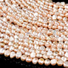 Natural Baroque Freshwater Peach Pearl Gemstone Potato Nugget 5-7MM 8-9MM Loose Beads (S29)