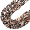 Natural Black Sunstone Gemstone 8-10MM Pebble Nugget Loose Beads (D468)