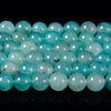 Natural Aqua Blue Peruvian Amazonite Gemstone Grade AA Round 6MM 8MM  Loose Beads (D579)