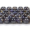 Natural Deep Blue Iolite Gemstone Round 4MM 5MM 6MM Loose Beads (D447)