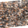 Natural Black Sunstone Gemstone 8-10MM Pebble Nugget Loose Beads (D468)
