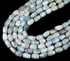 Natural Aquamarine Gemstone 10X14MM Faceted Barrel Tube Loose Beads 16 inch Full Strand (80017630-D419)
