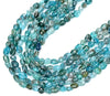 Natural Aqua Blue Apatite Gemstone 8-10MM Pebble Nugget Loose Beads (D468)