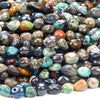 Natural Chrysocolla Gemstone Pebble Nugget 8-10MM 10-12MM Loose Beads (D467)