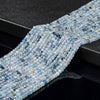 Natural Aquamarine Gemstone Grade AAA 4X3MM Micro Faceted Rondelle Loose Beads 15 inch Full Strand (80018135-P90)