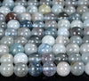Natural Blue Aquamarine Gemstone Grade A Round 5MM Loose Beads 15 inch Full Strand (80019100-P102)