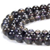Natural Deep Blue Iolite Gemstone Round 4MM 5MM 6MM Loose Beads (D447)