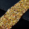 2MM Natural Yellow Opal Gemstone Grade AAA Micro Faceted Diamond Cut Cube Loose Beads (P43)