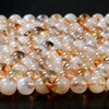 Natural Citrine Gemstone Round 4MM 5MM 6MM 7MM 8MM 9MM 10MM Loose Beads (D121)