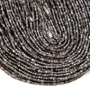 2MM Natural Silver Obsidian Gemstone Grade AAA Micro Faceted Diamond Cut Cube Loose Beads (P43)
