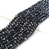 Natural Black Spinel Gemstone Grade A Micro Faceted Rondelle 5X4MM Beads (D72)