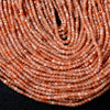 2MM Natural Sunstone Lepidocrocite Gemstone Grade AAA Micro Faceted Diamond Cut Cube Loose Beads (P42)