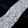 3MM Natural Rainbow Moonstone Gemstone Grade AA Micro Faceted Diamond Cut Cube Loose Beads (P43)