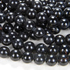 Natural Black Tourmaline Gemstone Grade A Round 6MM 8MM 10MM 12MM Beads (D69)