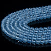 Natural Aquamarine Gemstone Grade AAA Round 3MM 4MM Loose Beads 15 inch Full Strand (P48)