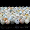 Natural Flower Aquamarine Gemstone Grade A Round 8MM Loose Beads (D106)