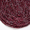 2MM Natural Red Garnet Gemstone Grade AAA Micro Faceted Diamond Cut Cube Loose Beads (P42)