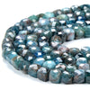 Natural Apatite Gemstone Grade A Micro Faceted Square Cube 4MM 4-5MM Loose Beads (P76)