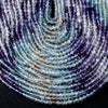 Natural Fluorite Multi Color Gemstone Grade AAA Micro Faceted Round 3-4MM 4MM Loose Beads 15 inch Full Strand (P28)