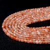 2MM Natural Sunstone Lepidocrocite Gemstone Grade AAA Micro Faceted Diamond Cut Cube Loose Beads (P42)