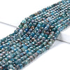 Natural Apatite Gemstone Grade A Micro Faceted Square Cube 4MM 4-5MM Loose Beads (P76)