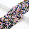 2MM Natural Galaxy Mix Stones Gemstone Micro Faceted Diamond Cut Cube Loose Beads (P42)