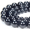 Natural Black Tourmaline Gemstone Grade AA Round 5MM 6MM 7MM 8MM 9MM 10MM Loose Beads (D322)