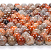 Natural Fossil Coral Gemstone Round 4MM 5MM 6MM 7MM Loose Beads (D292)