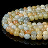 Natural Aquamarine Blue Green Gemstone Grade AAA Round 6MM 8MM Loose Beads (D106)