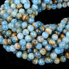 Natural Argentina Lemurian Aquatine Calcite Gemstone Grade AA Round 5MM 6MM 7MM 8MM 9MM 10MM 11MM 12MM 13MM 14MM Loose Beads (D51 D52 D53)