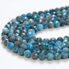 Natural Apatite Gemstone Micro Faceted Round 3MM 4MM 5MM Loose Beads (P48)