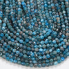 Natural Apatite Gemstone Micro Faceted Round 3MM 4MM 5MM Loose Beads (P48)