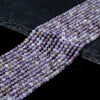 Natural Chevron Amethyst Gemstone Grade A Round 2MM 3MM Loose Beads 15 Inch Full Strand (P63)