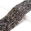 2MM Natural Silver Obsidian Gemstone Grade AAA Micro Faceted Diamond Cut Cube Loose Beads (P43)