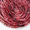 2MM Natural Thulite Gemstone Grade AAA Micro Faceted Diamond Cut Cube Loose Beads (P42)