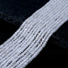 2MM Natural Rock Crystal Gemstone Grade AAA Micro Faceted Diamond Cut Cube Loose Beads (P39)