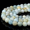 Natural Aquamarine Gemstone Grade A Round 6MM 8MM Loose Beads (D103)