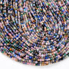 2MM Natural Galaxy Mix Stones Gemstone Micro Faceted Diamond Cut Cube Loose Beads (P42)